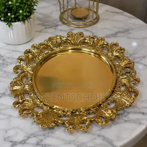 Gold Charger Plates a - 50pcs