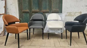 Modern Upholstered Dining Accent Chair With Armrests