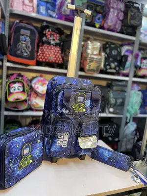 Premium Space Explorer 3-in-1 Trolley School Bag Set