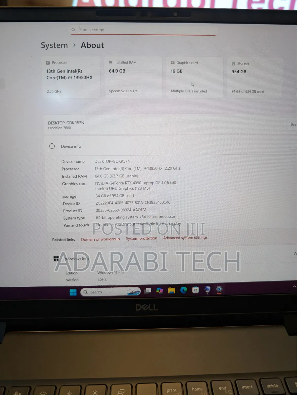 Laptop Dell Precision 7680 64GB Intel Core i9 SSD 1T