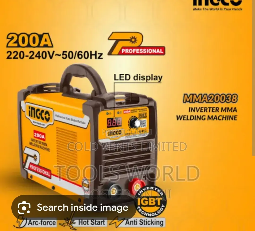 Ingco Inverter Welding Machine 200a - Coldvent