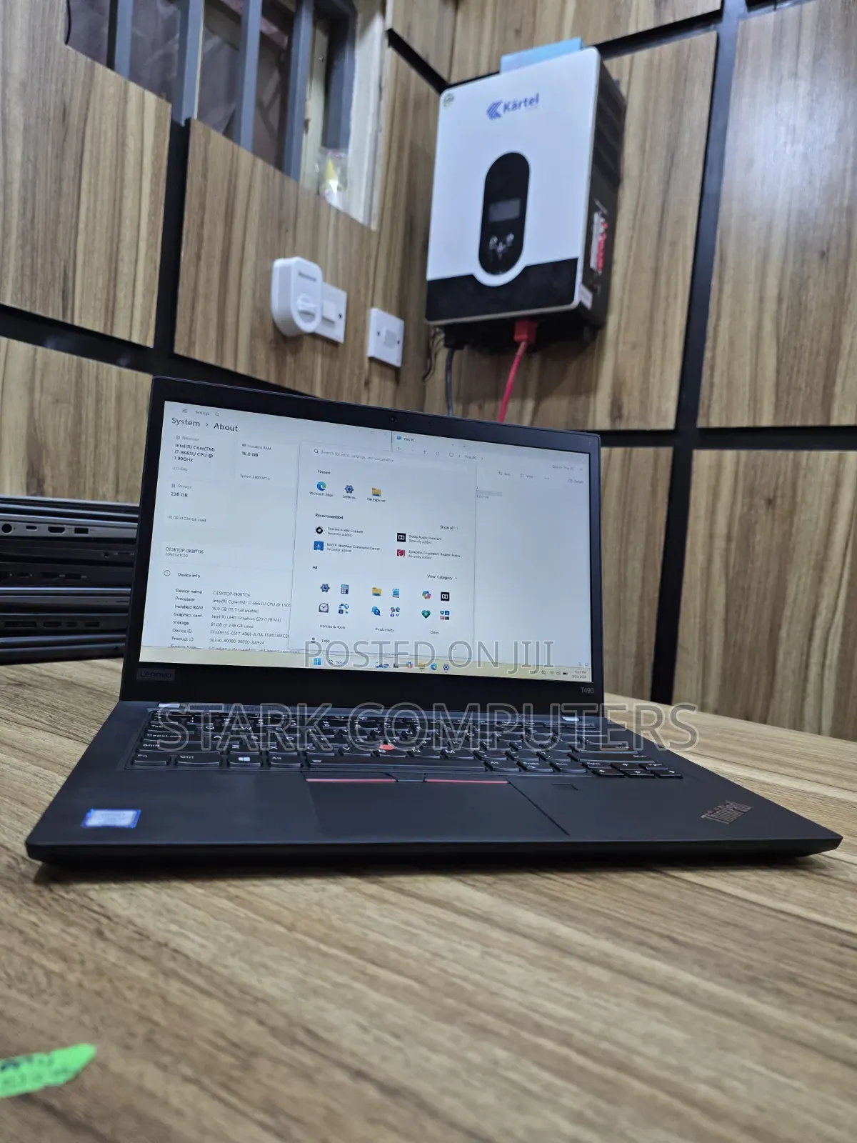 Laptop Lenovo ThinkPad T490s 16GB Intel Core i7 SSD 256GB