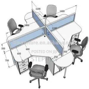 4 Seater Office Cubicle