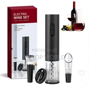 4 in 1 Battery Operated Electric Wine Opener With Free Batteries