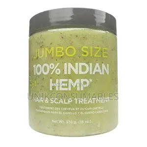 Jumbo Size 100% Indian Hemp Hair Scalp Treatment (510 G) 18 Oz.