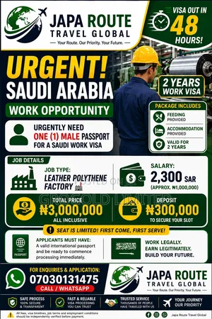 Saudi Arabia 2 Year Work Permit