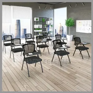 Modern Folding Training Chair With Writing Desk Board