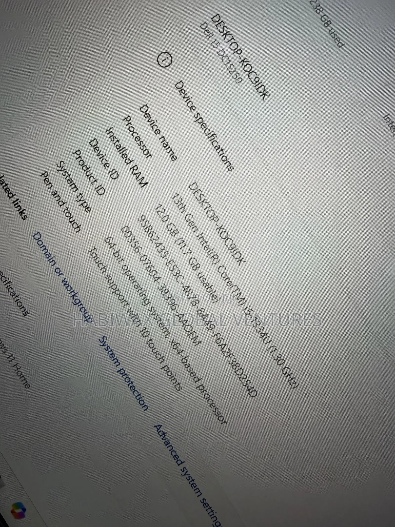 Laptop Dell 12GB Intel Core i5 SSD 256GB