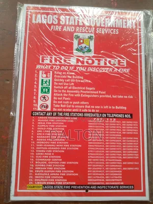 Fire Notice Sign