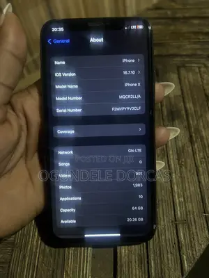 Apple iPhone X 64 GB Gray