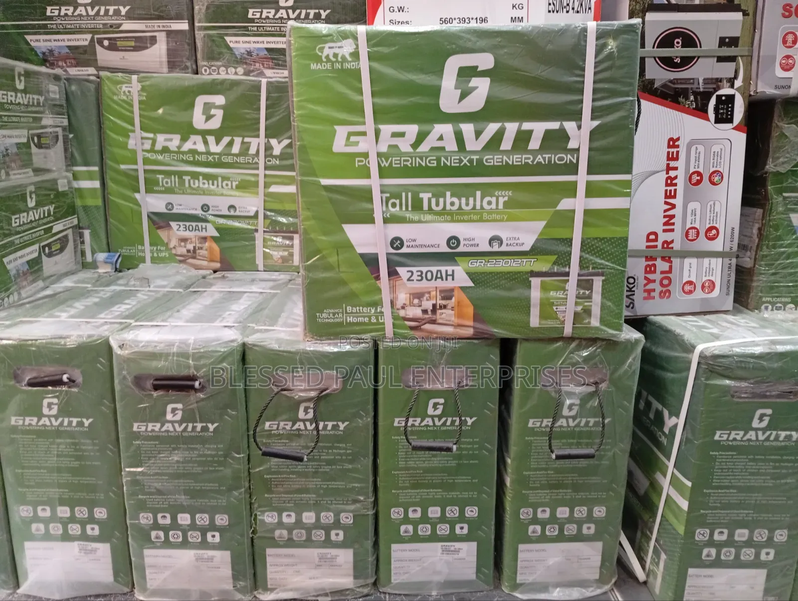 230ah 12 Gravity Tubular Battery