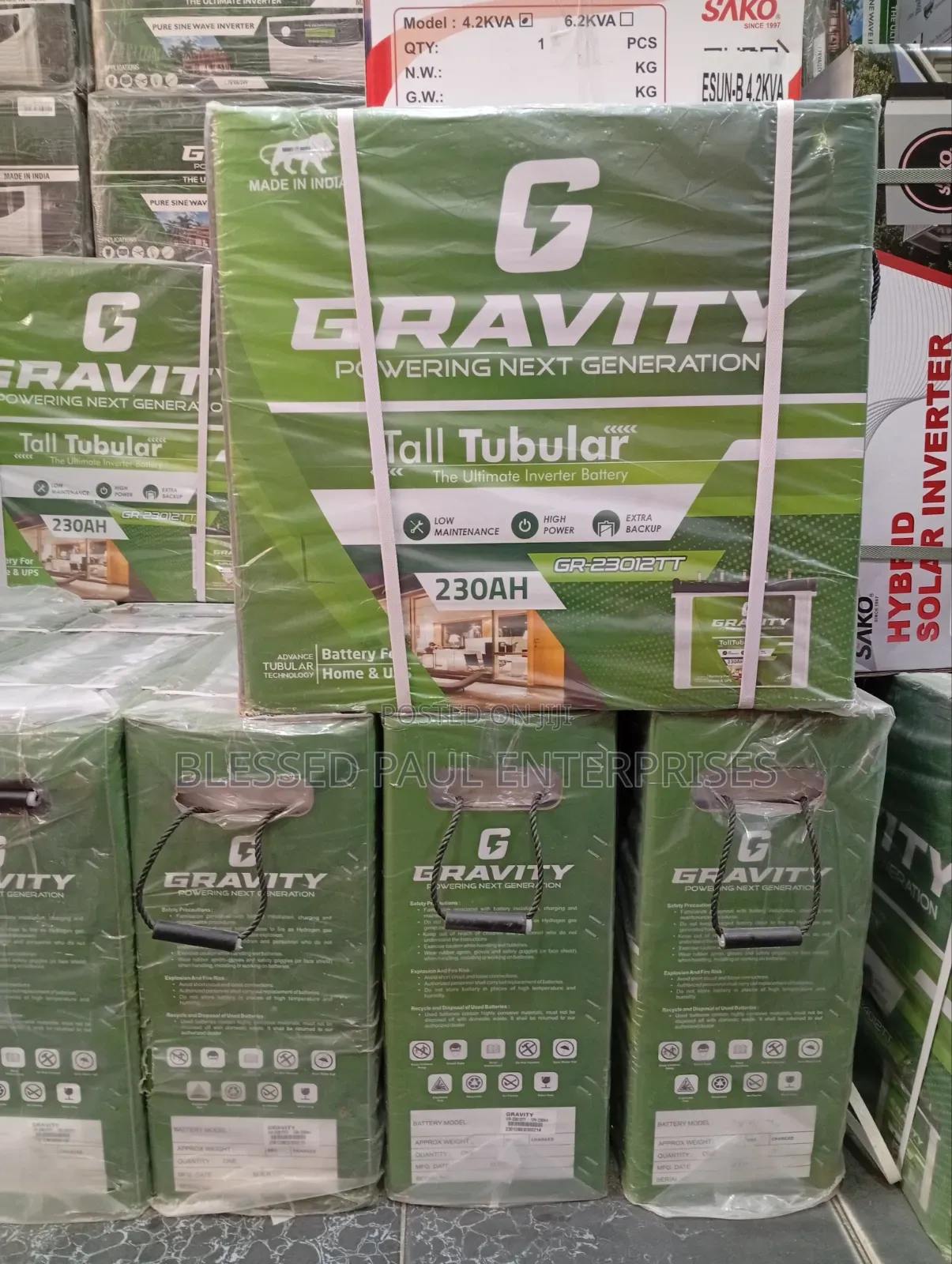230ah 12 Gravity Tubular Battery
