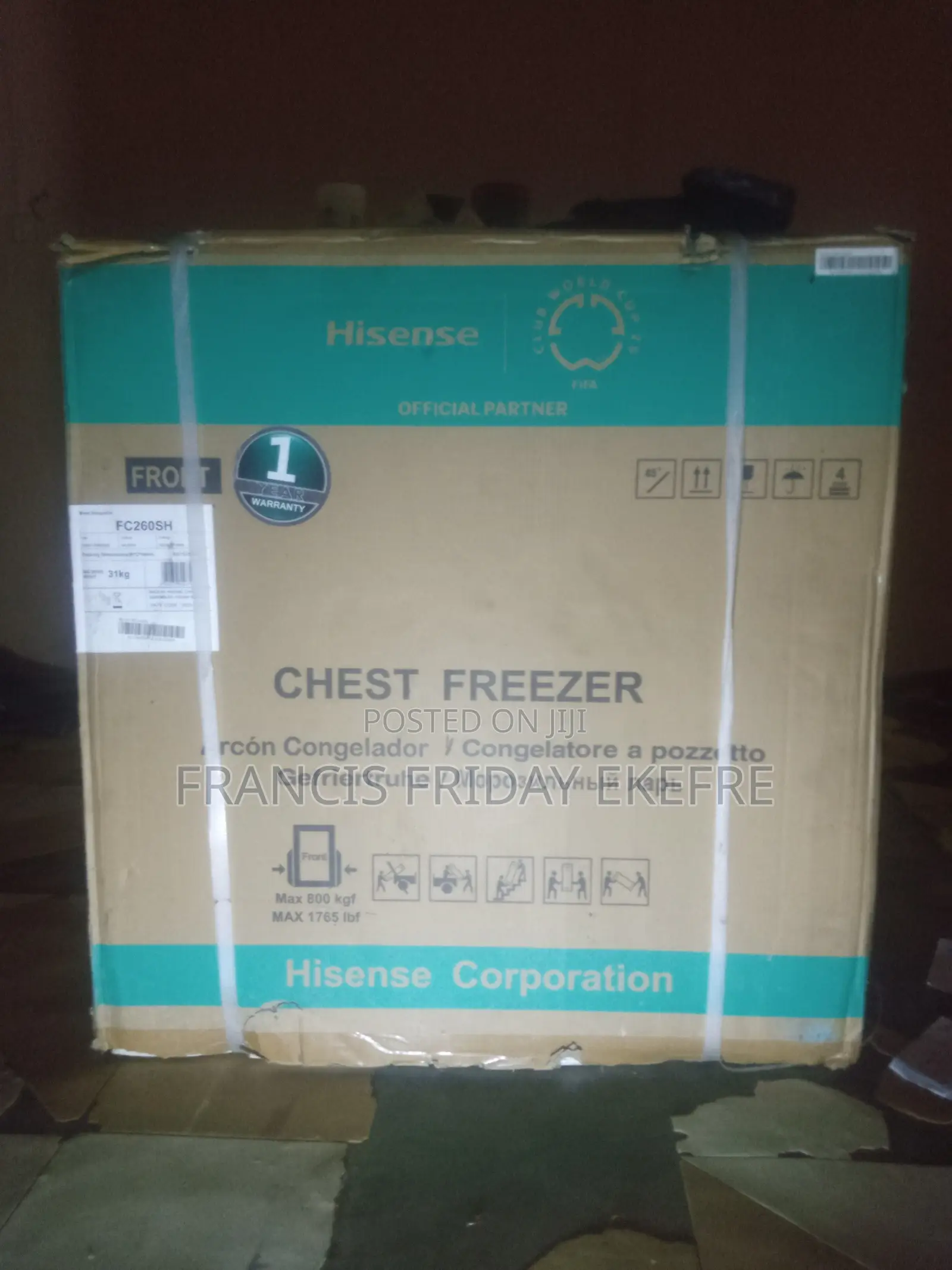 31kg Hisense Chest Freezer