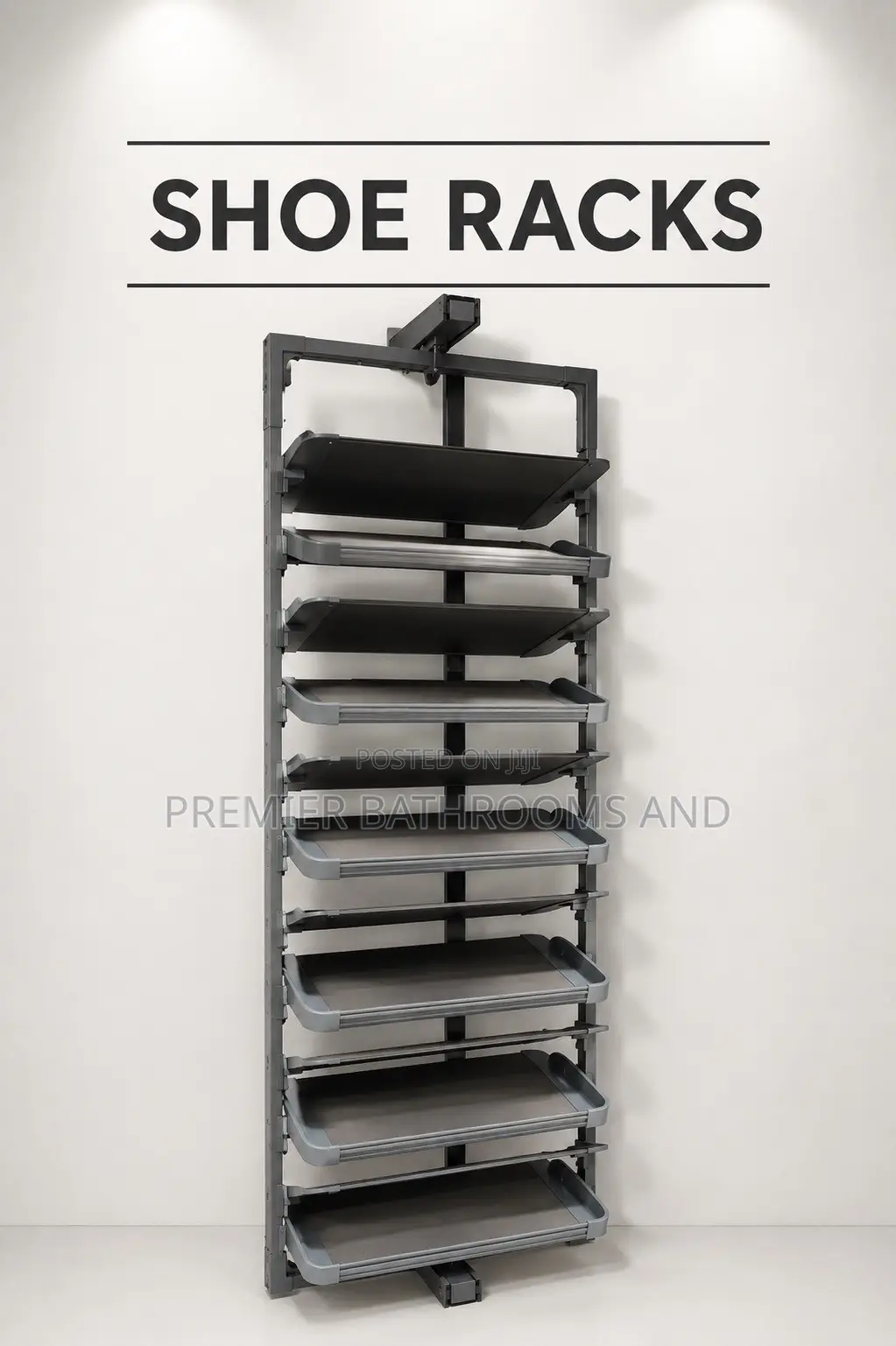 12 Layers Shoe Rack Grey