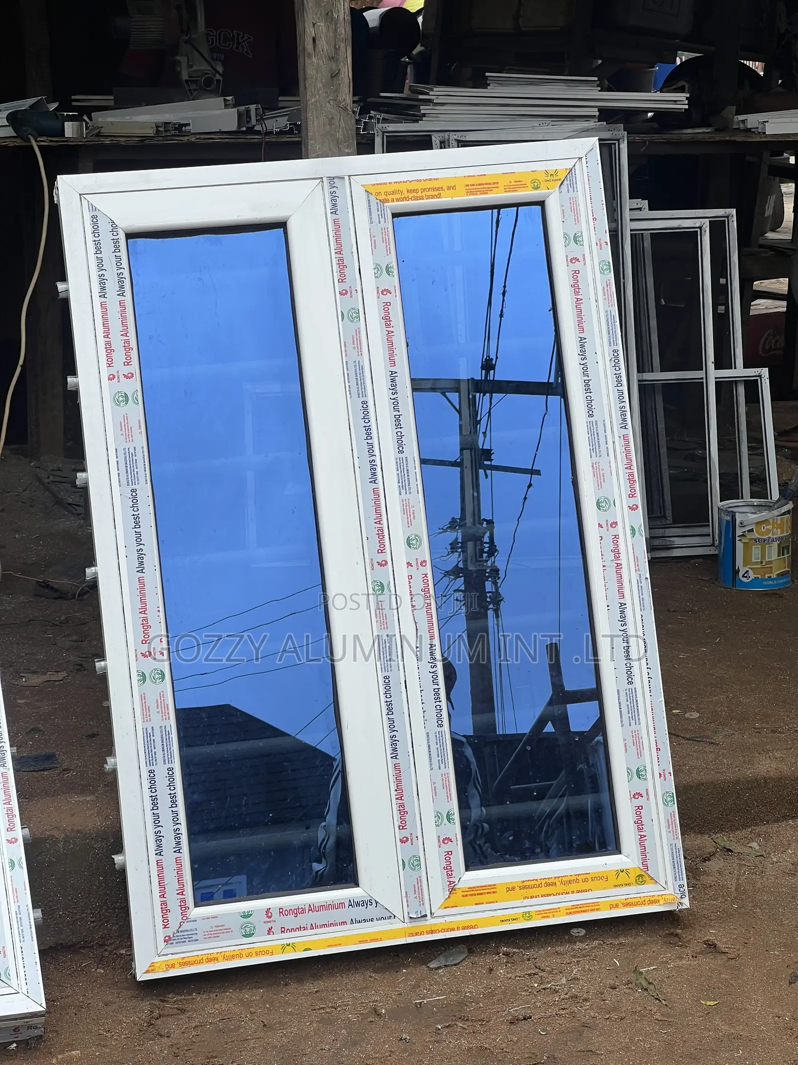 White Casement Window