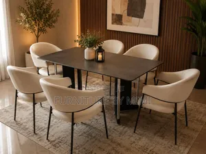Modern 6-Seater Luxury Dining Table Set