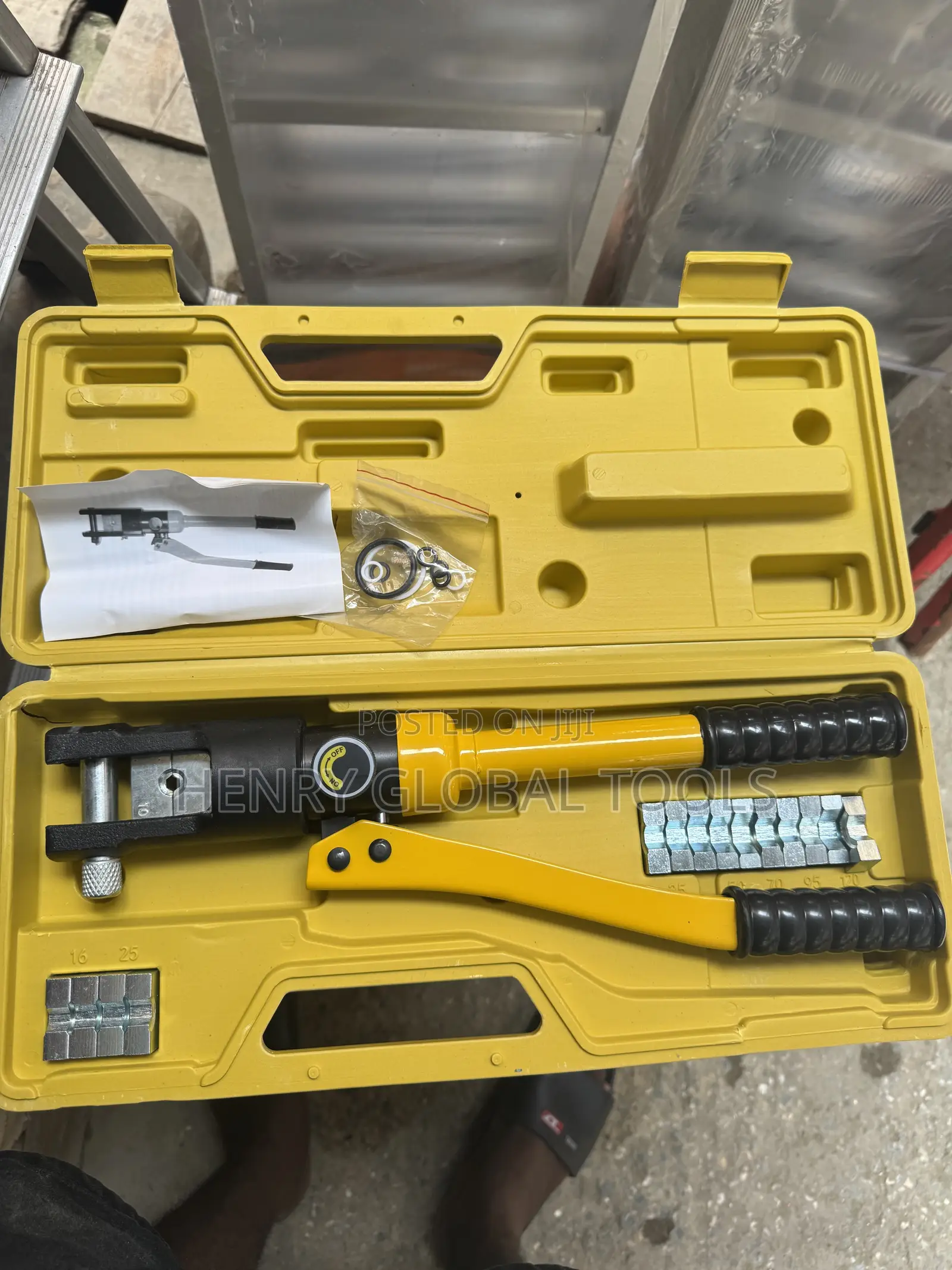 120mm Hydraulic Cable Lug Crimping Tool – Complete Set
