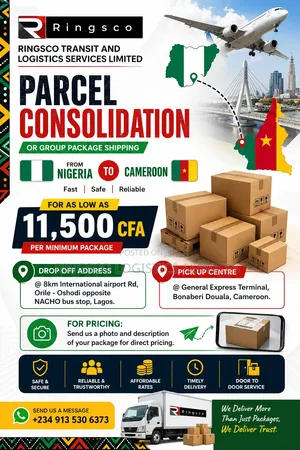Ship From Nigeria to Cameroon From Your Doorstep Pick Up