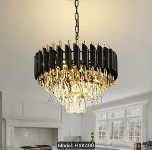 Luxury Modern Layered Crystal Chandelier,(Excluding Light Bulbs).