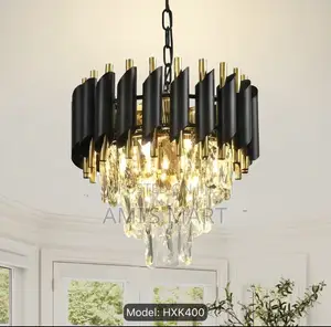 Luxury Modern Layered Crystal Chandelier,(Excluding Light Bulbs).