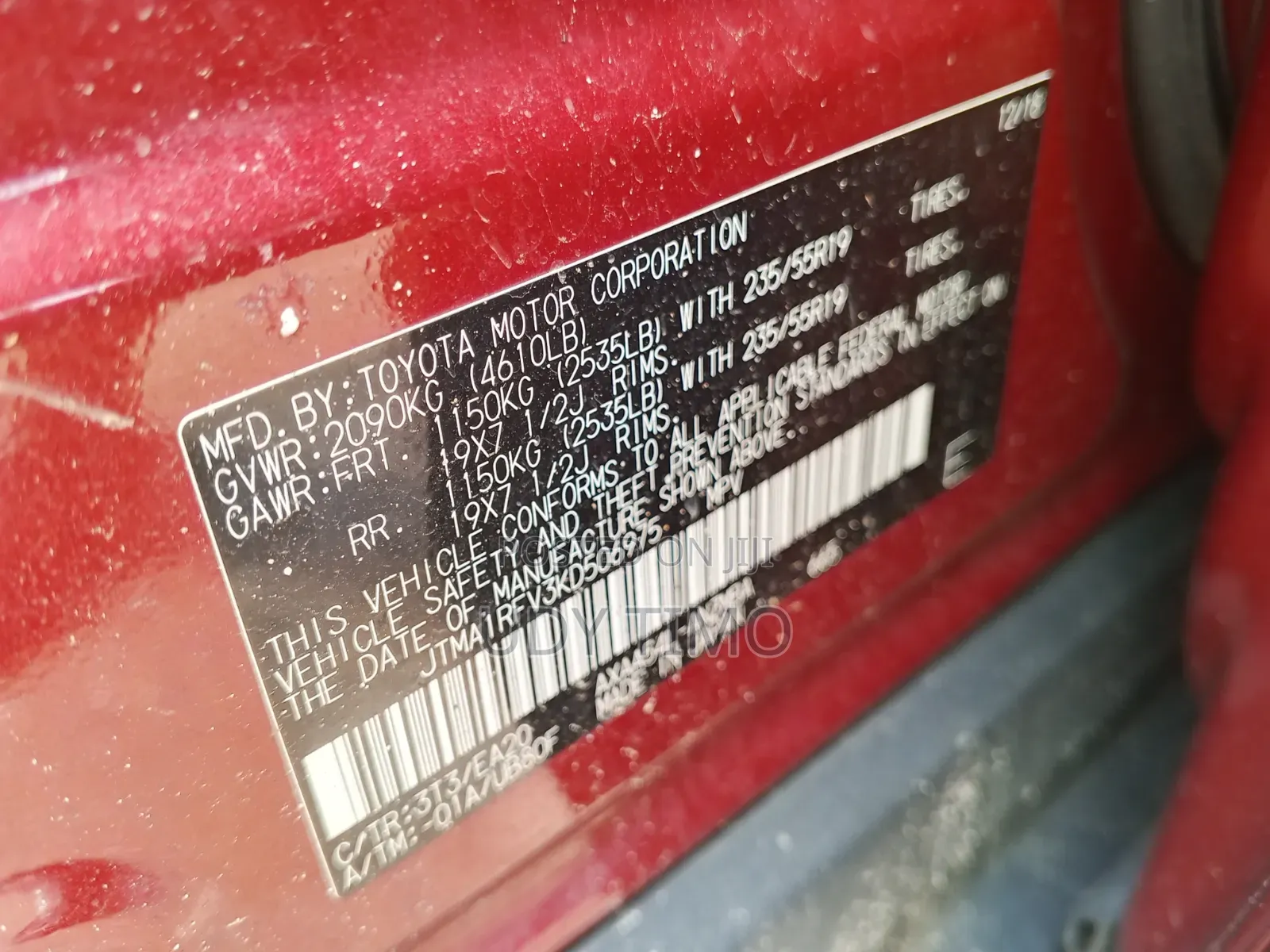 Toyota RAV4 2020 Red