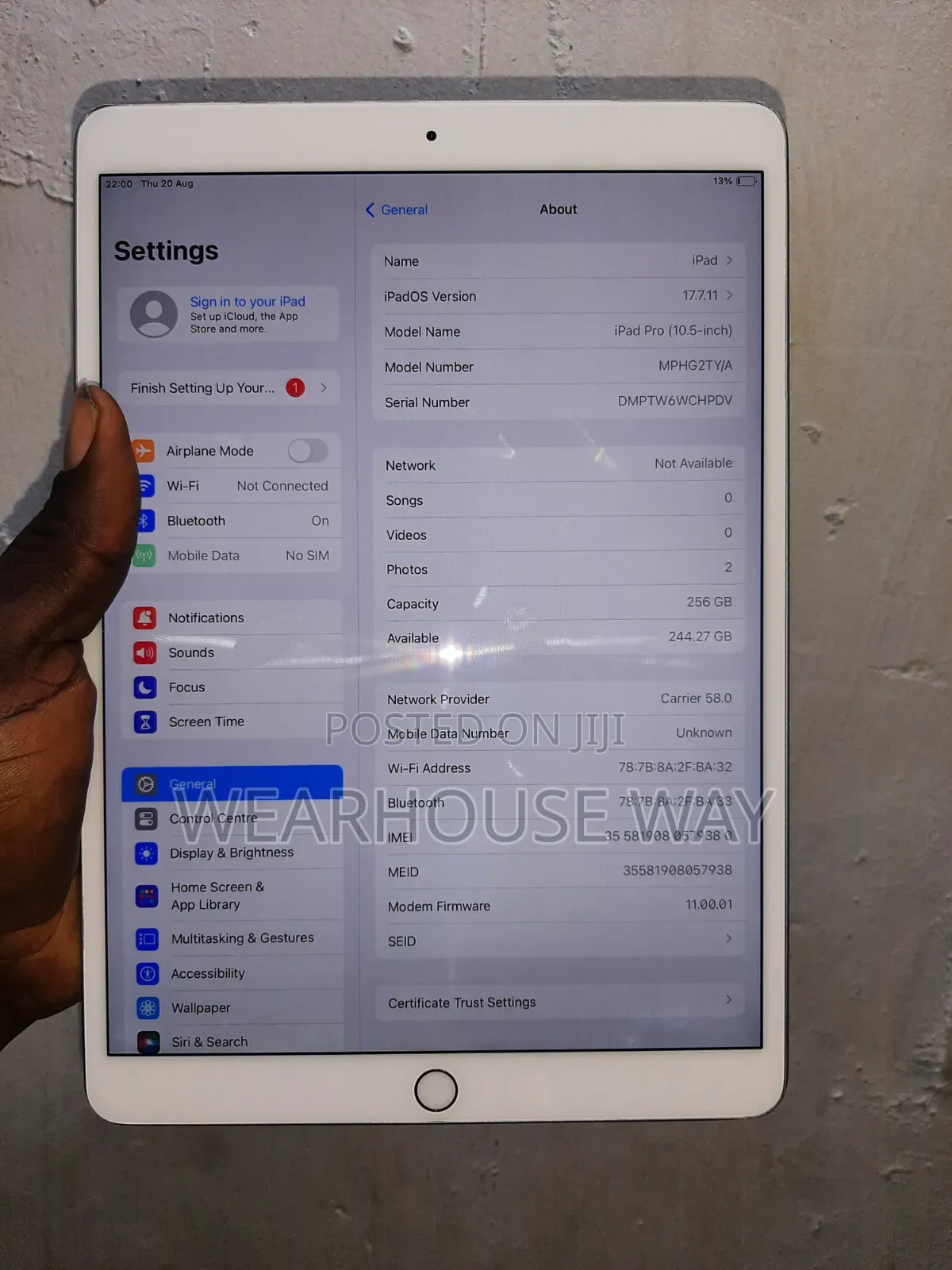 Apple iPad Pro 256 GB Silver