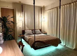 Metal Iron Luxury Celling Bed Frame
