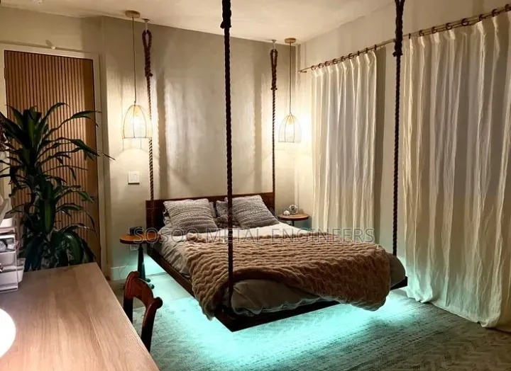 Metal Iron Luxury Celling Bed Frame