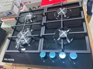 Polystar 4-Burner Gas Stove for Kitchen