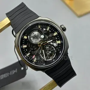 Minber Quality Luxury Men Automatic Engine Wristwatch