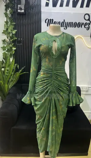 Mesh Beaded Gown