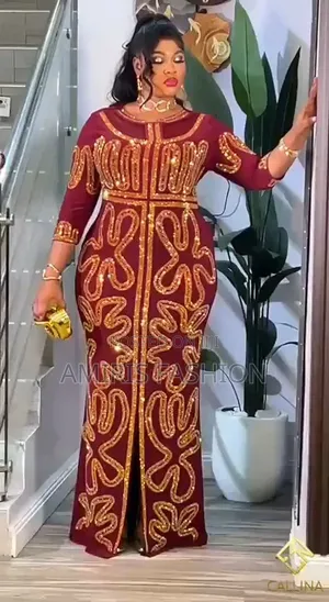 Luxury Turkey Wine Gown