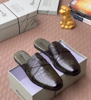 Brown Leather Half Shoe