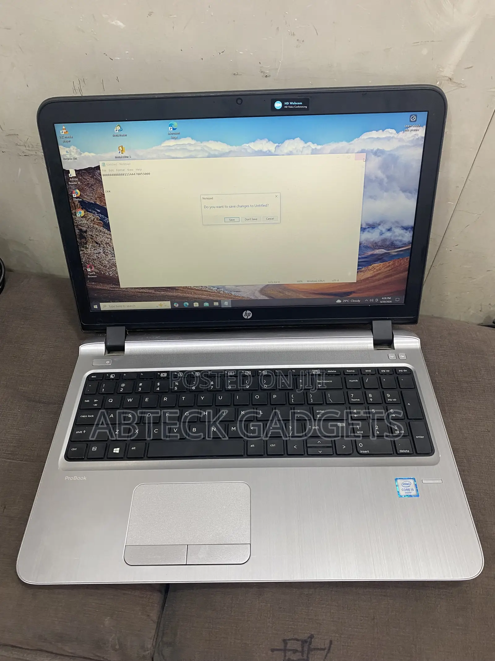 Laptop HP ProBook 450 G3 8GB Intel Core i5 HDD 500GB