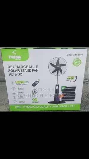 Solar AC/DC Fan
