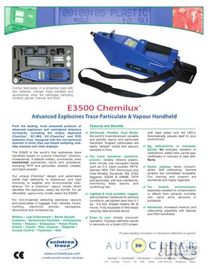 E3500 Advanced Portable Explosives Detector