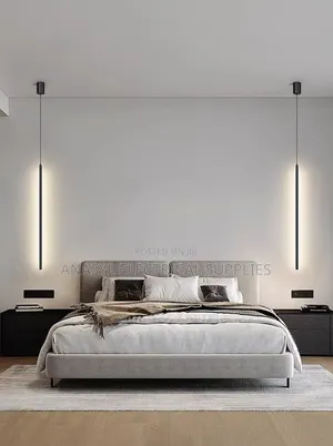 Modern Linear LED Long Cylinder Pendant Light.