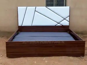 BDF18 King Size 6x6ft Padded Head Bed Frame + 2 Side Drawers
