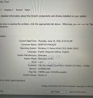 Laptop Alienware X14 32GB Intel Core i7 SSD 1T