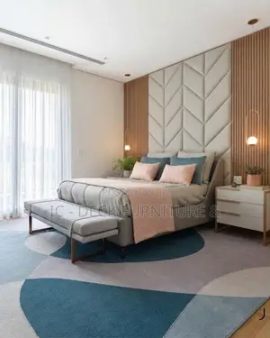 BDF17 Wall Cladding + King Size 6ft X 6ft Upholstered Bed Frame