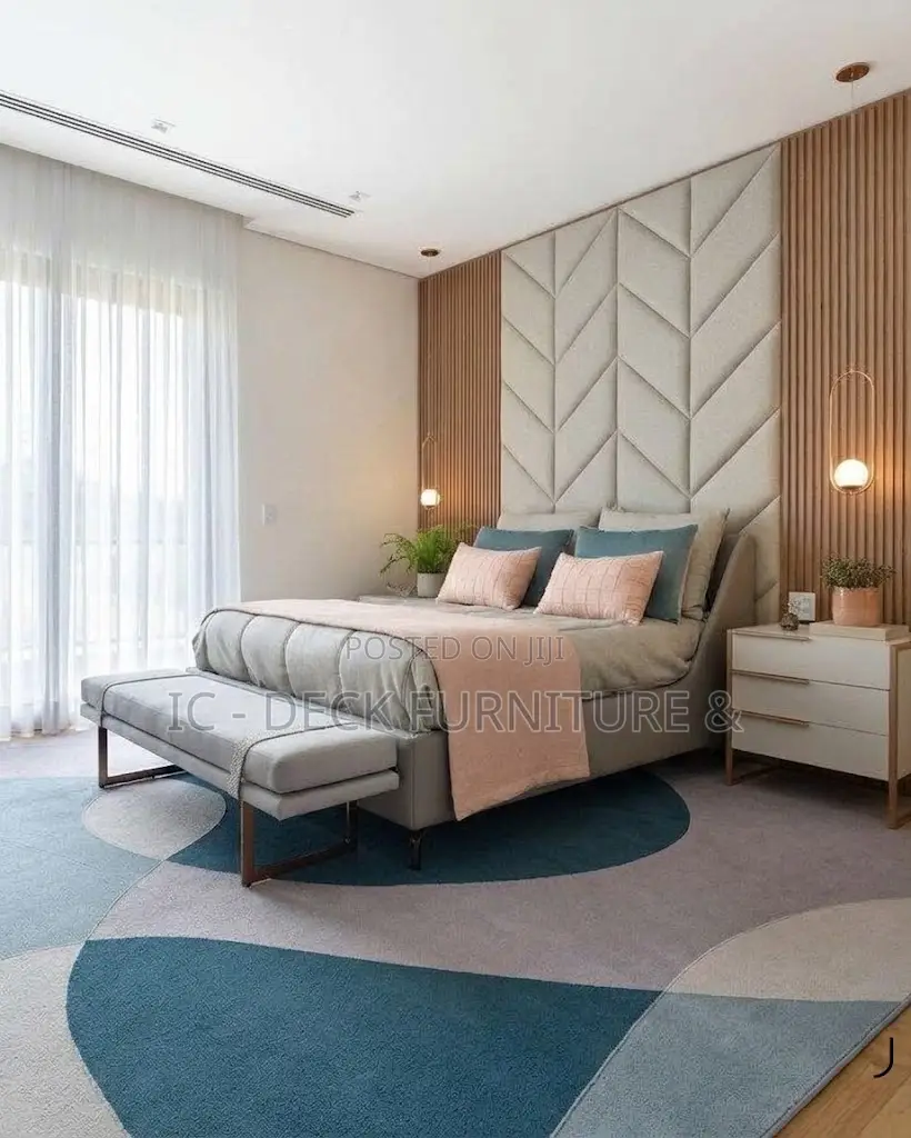 BDF17 Wall Cladding + King Size 6ft X 6ft Upholstered Bed Frame