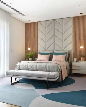 BDF17 Wall Cladding + King Size 6ft X 6ft Upholstered Bed Frame