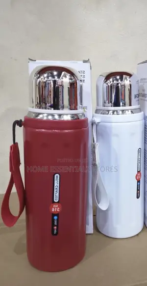 1000ml Stainless Steel Vacuum Flask With Cup - Hot and Cold Thermos