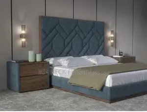 BDF21 Rope Knot 6ft by 6ft Upholstered Bedframe With 2 Bedsides