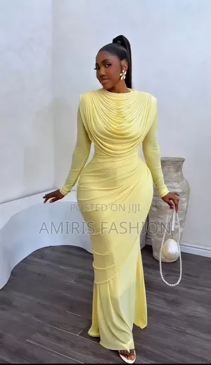 Hot Sexy Turtle Neck Long Sleeve Gown