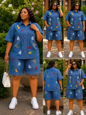 Beautiful Baggie Short Denim Two-Piece