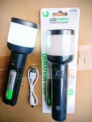 Original DP-9206 Rechargeable LED Torch Light Camping Lantern