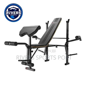 New American Fitness Weight Bench Press With Preacher Curl Chest Fly