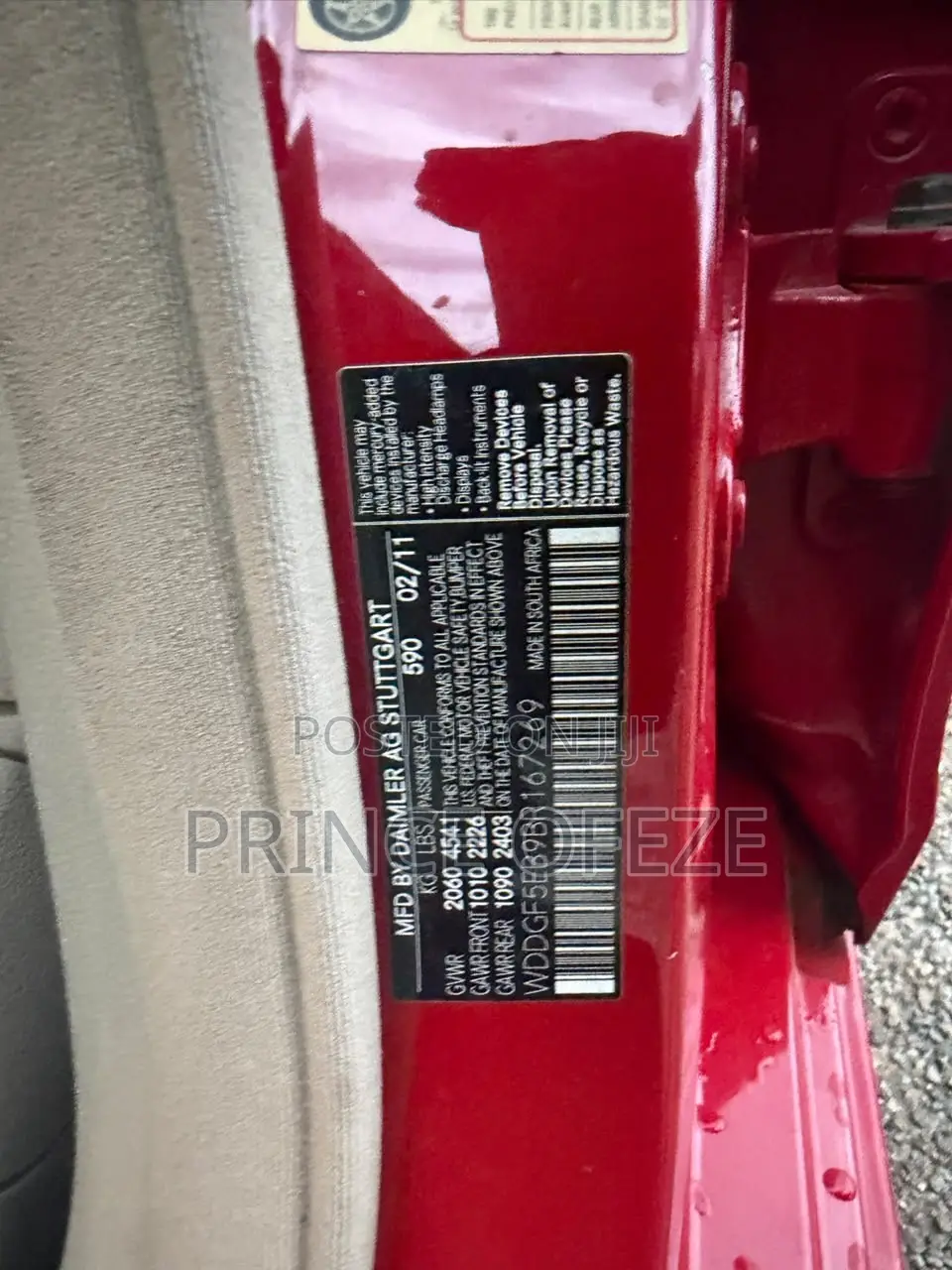 Mercedes-Benz C300 2011 Red