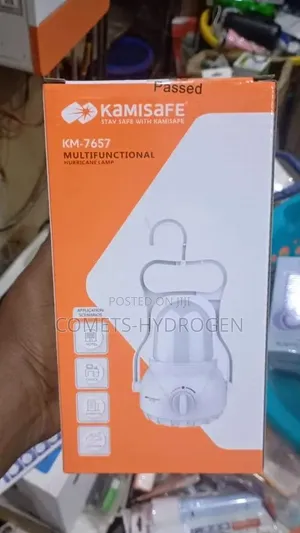 Kamisafe KM-7657 Multifunctional Rechargeable Hurricane LED Lamp